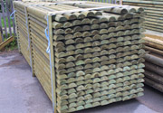 Fence laths semicircular. Sale lots 168 - 198 pcs.